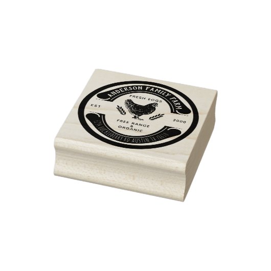 レトロカスタムフレッシュエッグズファミリーファームゴムスタンプ ラバースタンプ (スタンプ)