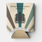 レトロカスタムブラウンフィールツリーズバチェラーウィークエンド 缶クーラー (正面)