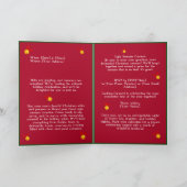 レトロカスタムホリデー醜いセーターパーティの招待状 シーズンカード (内部)