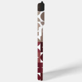 レトロカスタムマルーンレッドベージュタンブラウン Case-Mate iPhoneケース (裏面 / 右)