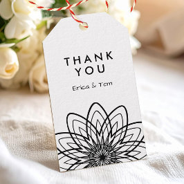 レトロカスタムミニマルフローラ ギフトタグ