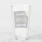 レトロカスタムライムおいしい飲料ガラス贈与品 タンブラーグラス (裏面)