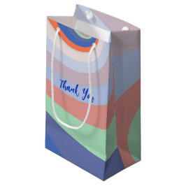 レトロカスタムレインボースワールサンキューユー スモールペーパーバッグ