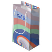 レトロカスタムレインボースワールサンキューユー スモールペーパーバッグ (裏面アングル)