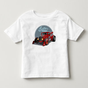 レトロカスタムレースカーのコンセプト トドラーTシャツ