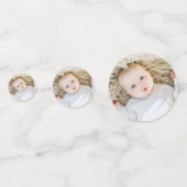 レトロカスタムヴィンテージベビー写真1st birthday コンフェッティ (正面)