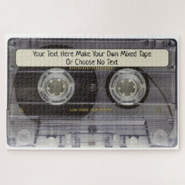 レトロカスタムヴィンテージ音楽カセット混合テープ ジグソーパズル