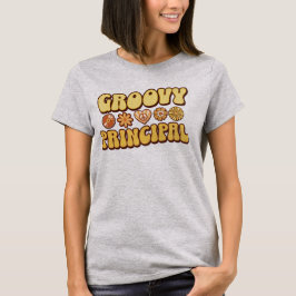 レトロカスタムヴィンテージ「Groovy Principal」フラワー Tシャツ