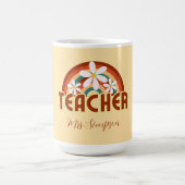 レトロカスタム先生マグカップ（名前あり） コーヒーマグカップ (中央)