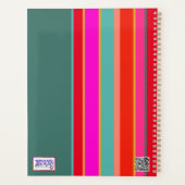 レトロカスタム先生抽象芸術カラフルイニシャル プランナー手帳 (裏面)