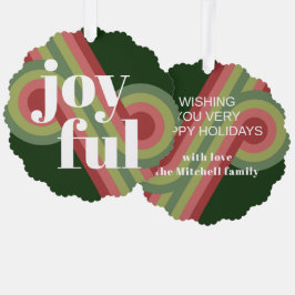 レトロカスタム抽象芸術波芸術パターン オーナメントカード