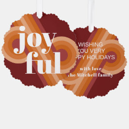 レトロカスタム抽象芸術波芸術パターン オーナメントカード