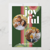 レトロカスタム抽象芸術波芸術パターン シーズンカード (正面)