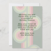 レトロカスタム抽象芸術波芸術パターン シーズンカード (裏面)