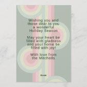 レトロカスタム抽象芸術波芸術パターン シーズンカード (裏面)