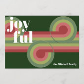 レトロカスタム抽象芸術波芸術パターン シーズンカード (正面)