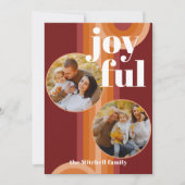 レトロカスタム抽象芸術波芸術パターン シーズンカード (正面)