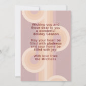 レトロカスタム抽象芸術波芸術パターン シーズンカード (裏面)