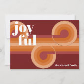 レトロカスタム抽象芸術波芸術パターン シーズンカード (正面)