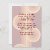 レトロカスタム抽象芸術波芸術パターン シーズンカード (裏面)