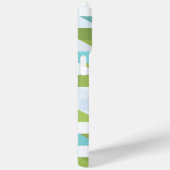 レトロカスタム正方形の三角形ポリゴンアートパターン Case-Mate iPhoneケース (裏面 / 右)