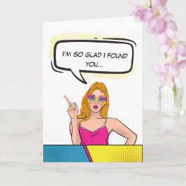 レトロカスタム漫画カップルおもしろいヴァレンティーンズデイ カード