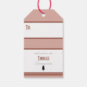 レトロカスタム紙スタンプクリスマスサンタホホホホホホ ギフトタグ (裏面)