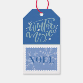 レトロカスタム紙スタンプノールウィンター魔法 ギフトタグ