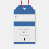 レトロカスタム紙スタンプノールウィンター魔法 ギフトタグ (裏面)