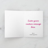 レトロカスタム誕生日ピエログリーティングカード カード (内部)