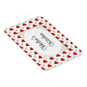 レトロカスタム赤いちご及び花磁石 マグネット (右側)