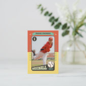 レトロカスタム野球トレーディングカードおもしろい選手カード コーリングカード (スタンド正面)