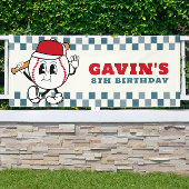 レトロカスタム野球バースデーパーティービニールアウトドア 横断幕