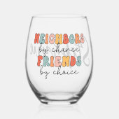 レトロカスタム隣人by偶然の友だちbyチョイス ステムなしワイングラス (正面)