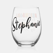 レトロカスタム隣人by偶然の友だちbyチョイス ステムなしワイングラス (裏面)