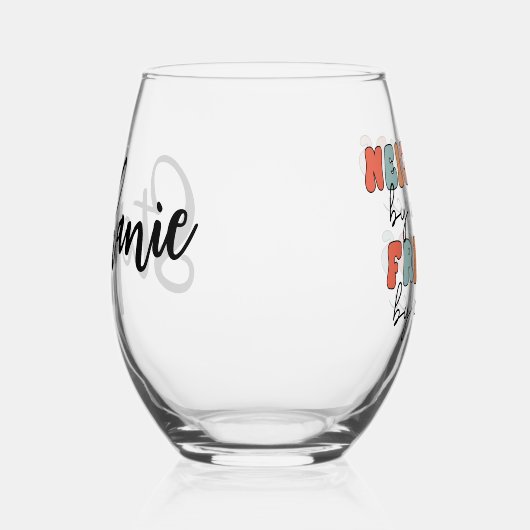 レトロカスタム隣人by偶然の友だちbyチョイス ステムなしワイングラス (右)