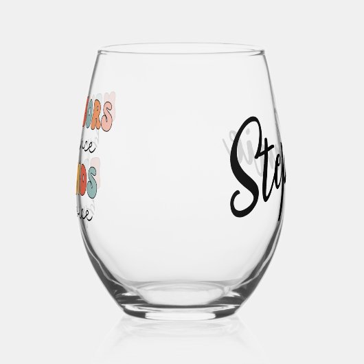 レトロカスタム隣人by偶然の友だちbyチョイス ステムなしワイングラス (左)