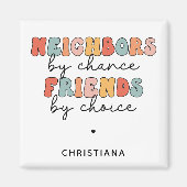 レトロカスタム隣人by偶然の友だちbyチョイス マグネット (正面)