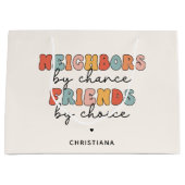 レトロカスタム隣人by偶然の友だちbyチョイス ラージペーパーバッグ (正面)