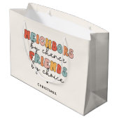 レトロカスタム隣人by偶然の友だちbyチョイス ラージペーパーバッグ (裏面アングル)