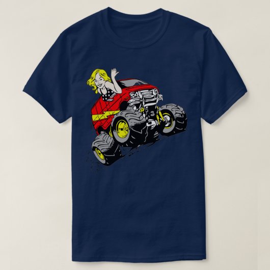 レトロカスタム4x4ファン tシャツ (デザイン正面)