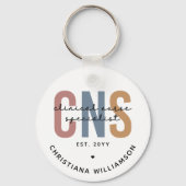 レトロカスタムCNS臨床ナース専門医 キーホルダー (正面)