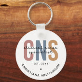 レトロカスタムCNS臨床ナース専門医 キーホルダー (正面)