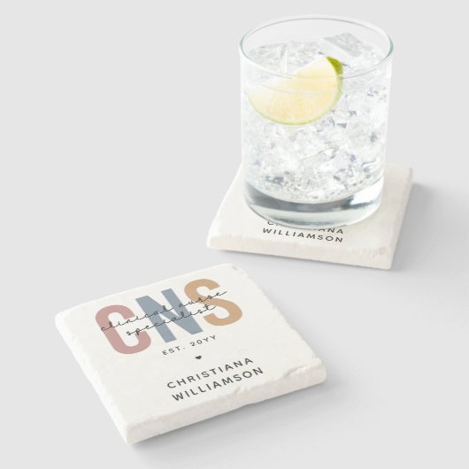 レトロカスタムCNS臨床ナース専門医 ストーンコースター (横)