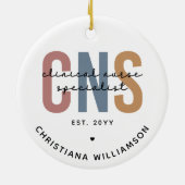 レトロカスタムCNS臨床ナース専門医 セラミックオーナメント (裏面)