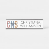レトロカスタムCNS臨床ナース専門医 デスクネームプレート (正面)
