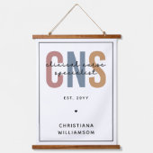 レトロカスタムCNS臨床ナース専門医 吊り下げ型タペストリー (正面)