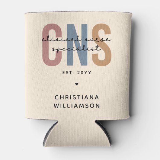 レトロカスタムCNS臨床ナース専門医 缶クーラー (正面)