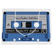 レトロカセットカスタムテープ抱き枕 ラージペーパーバッグ (正面)