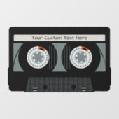 レトロカセットカスタムテープ文字 ウィンドウサイン (シート)